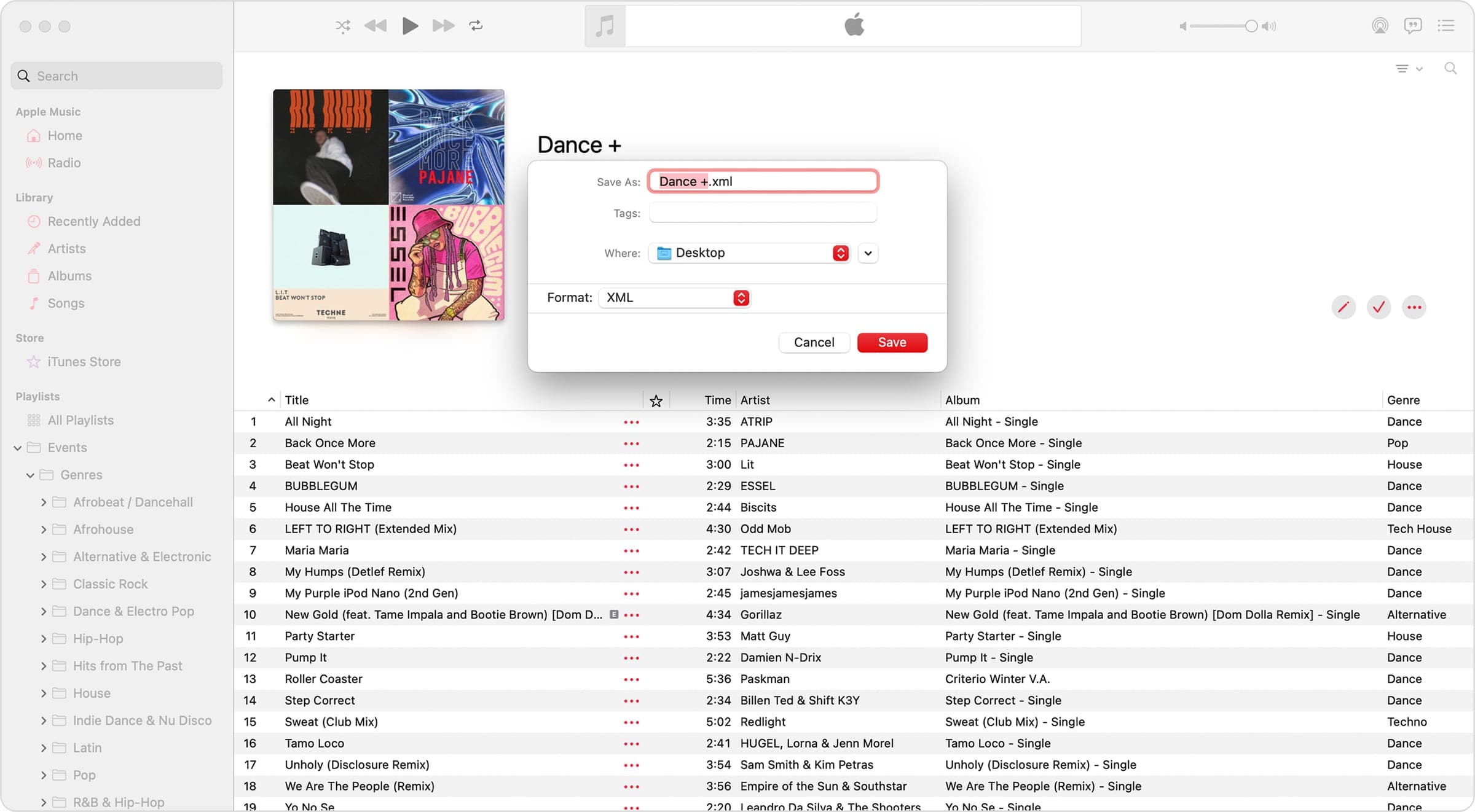 Metadata import from iTunes and Apple Music