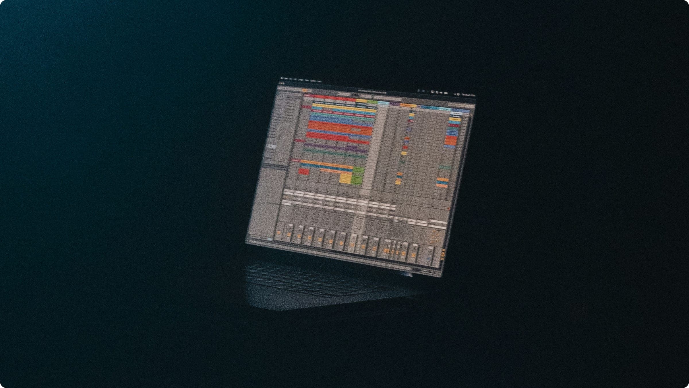 Digital fingerprint overlay on an audio waveform