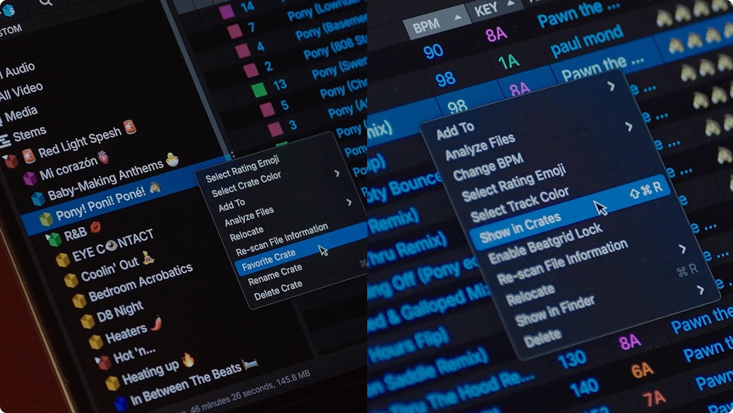 Serato DJ 4.0 interface showing updated waveforms and new performance layout